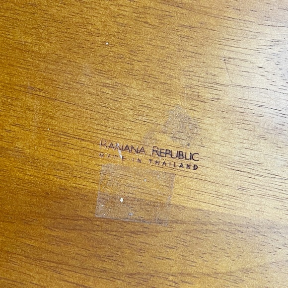 Banana Republic Plate Charger Teak Wood Finish - Picture 12 of 12